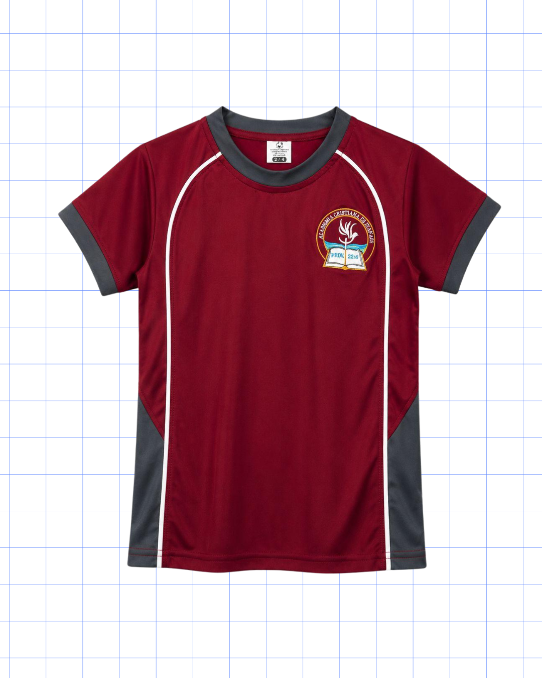 PRE - KINDER A KINDER: CAMISA BURGANDY