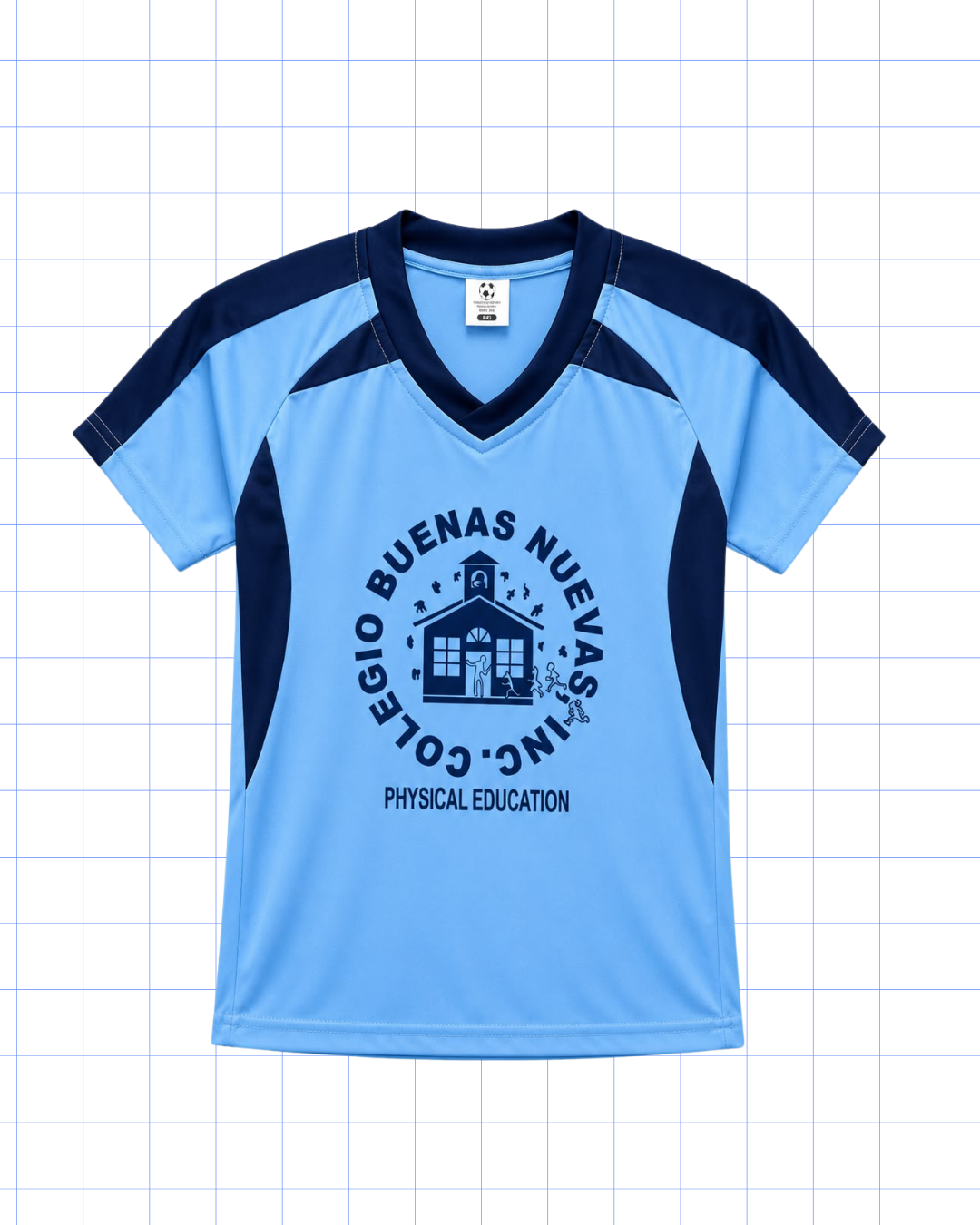 CAMISA DEPORTIVAAZUL: PRIMERO A DUODECIMO GRADO
