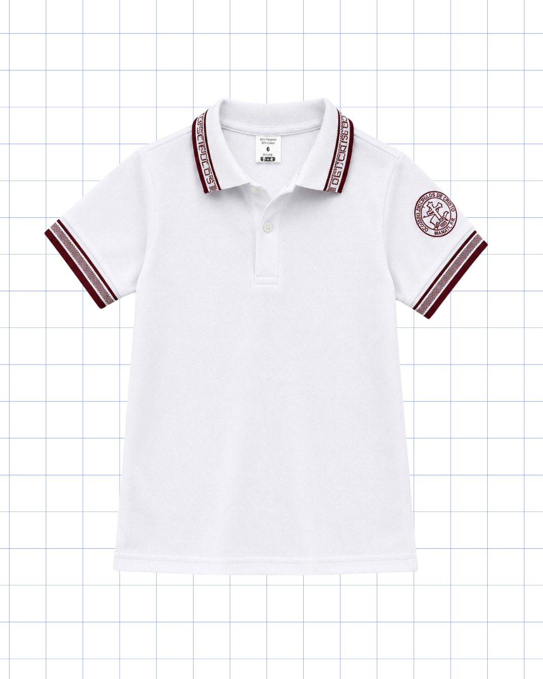 KINDER A OCTAVO GRADO: POLO BLANCA