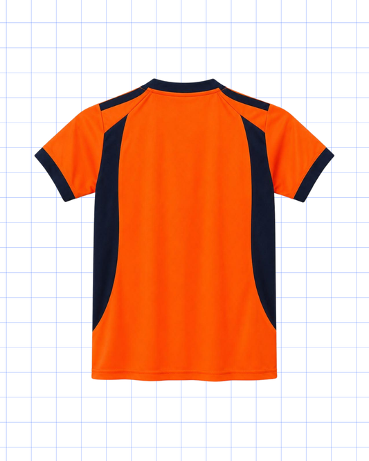 PRIMERO A QUINTO: CAMISA ANARANJADA