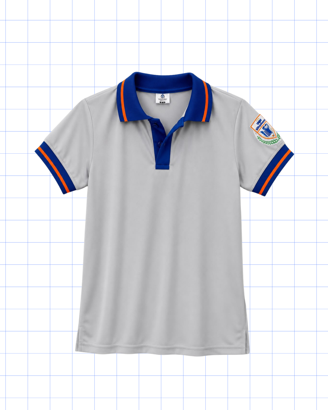 KINDER A OCTAVO GRADO: POLO GRIS CON LOGO