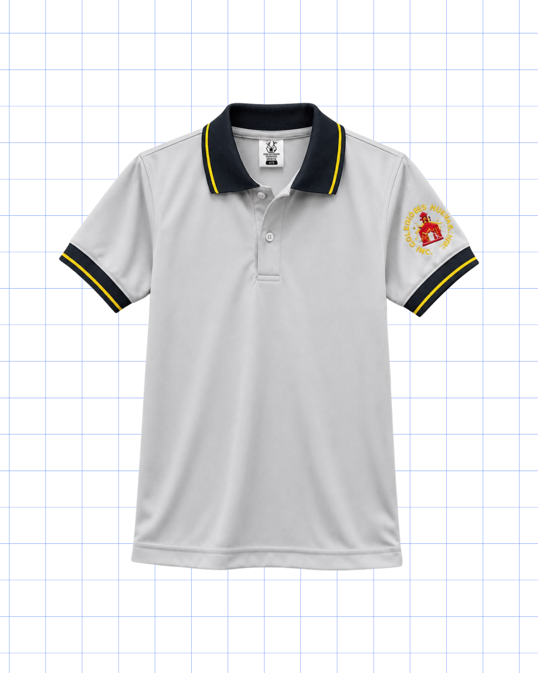 KINDER A UNDÉCIMO GRADO: POLO GRIS CON LOGO NENAS