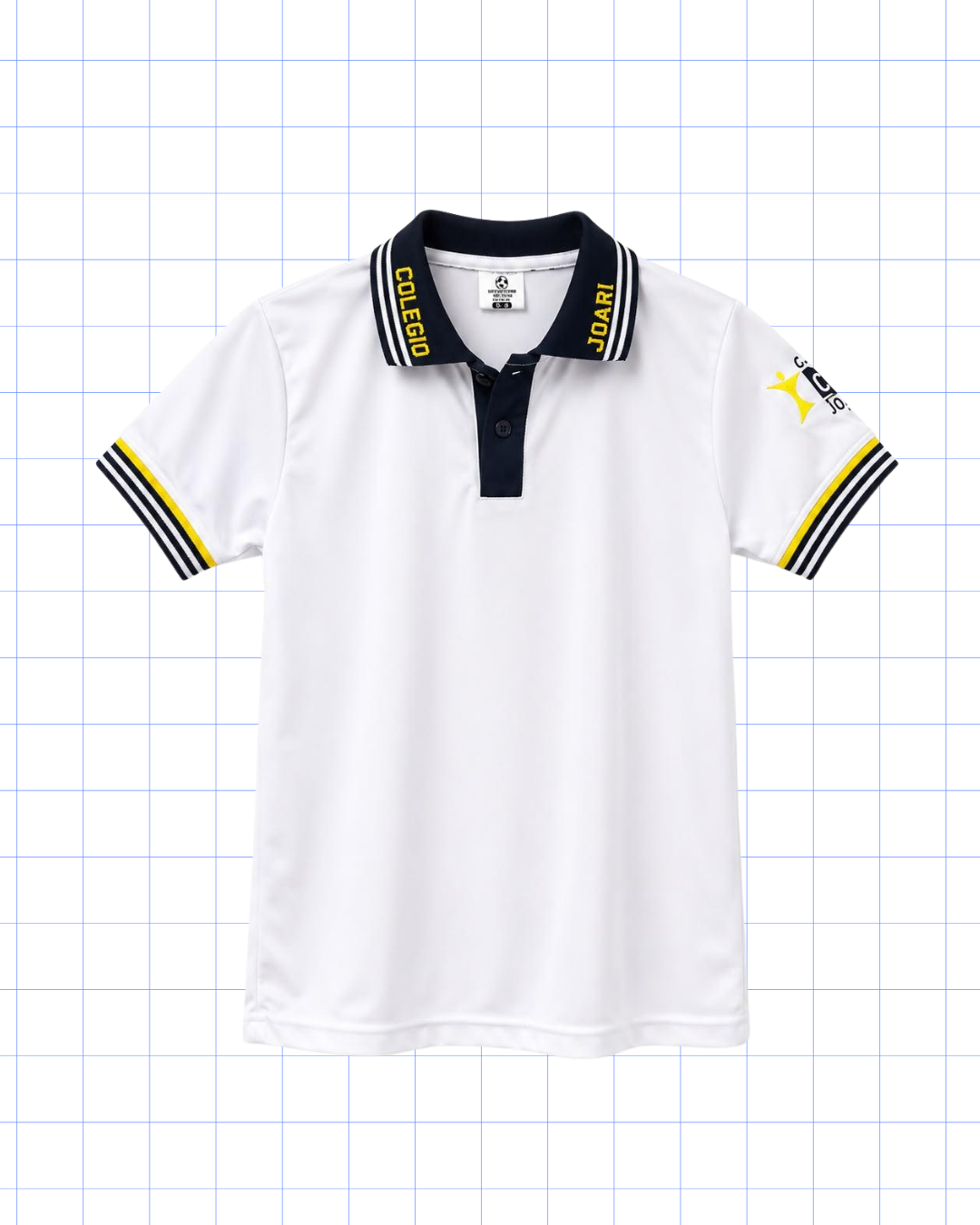 SÉPTIMO A DUODÉCIMO: POLO BLANCA CON LOGO