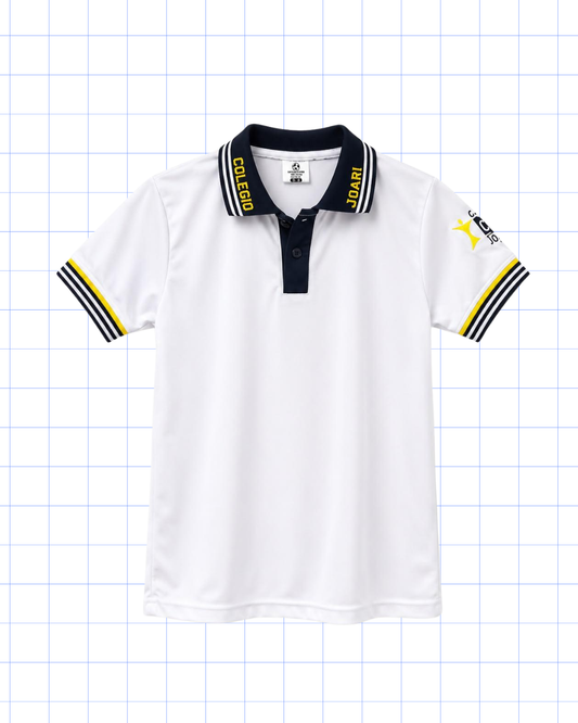 SÉPTIMO A DUODÉCIMO: POLO BLANCA CON LOGO