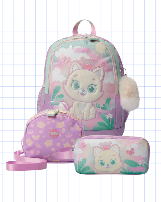 Combo Morral Queen Cat