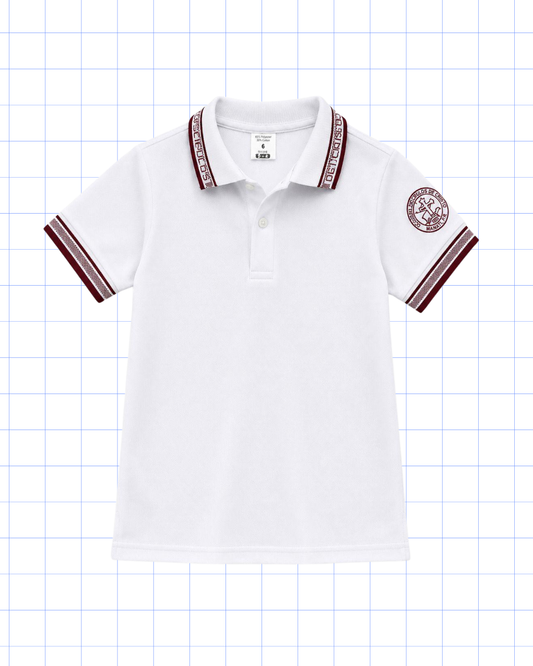 KINDER A OCTAVO GRADO: POLO BLANCA