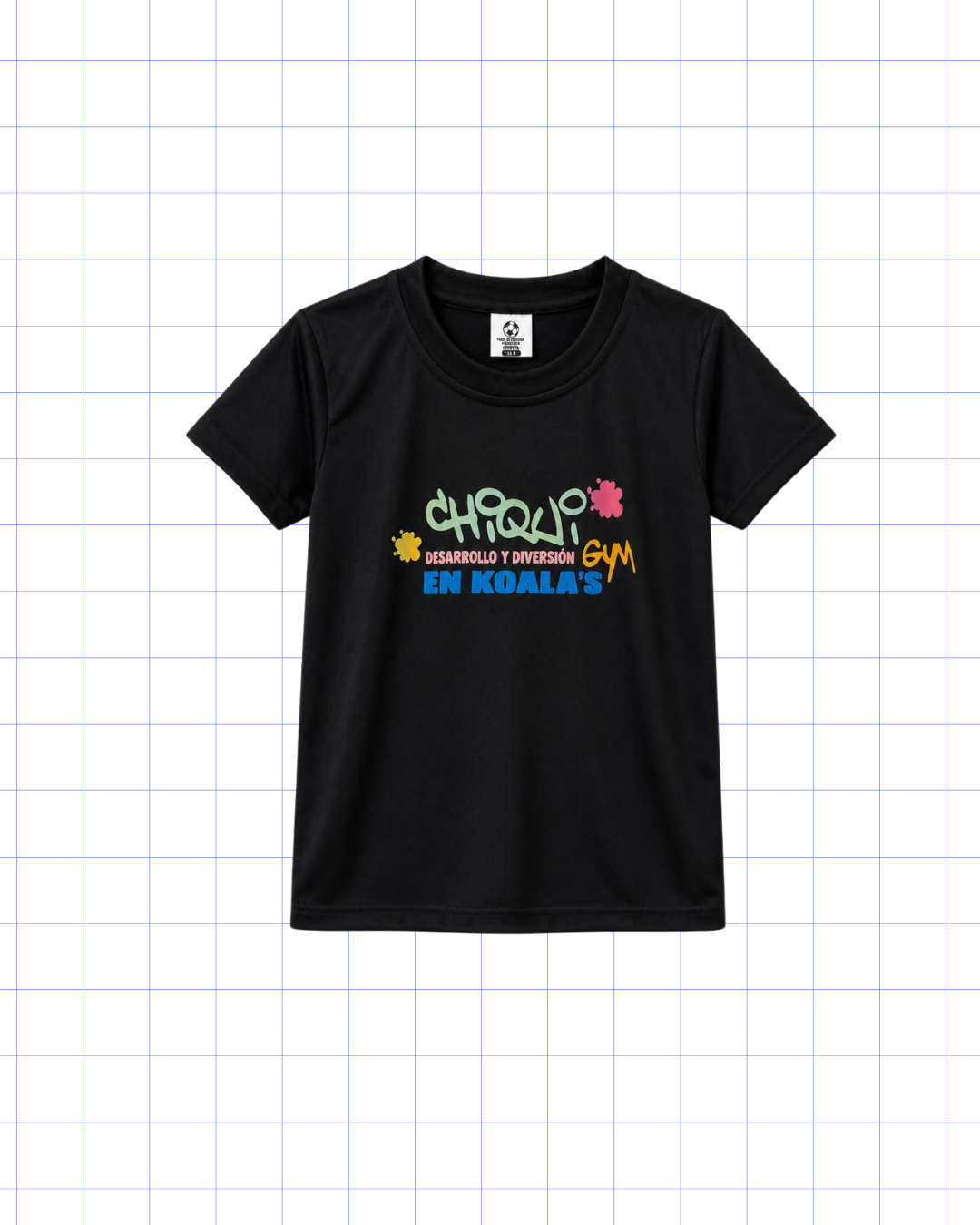 CHIKI GYM (SOLO VIERNES): CAMISA DEPORTIVA NEGRA