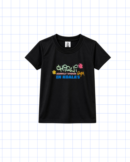 CHIKI GYM (SOLO VIERNES): CAMISA DEPORTIVA NEGRA