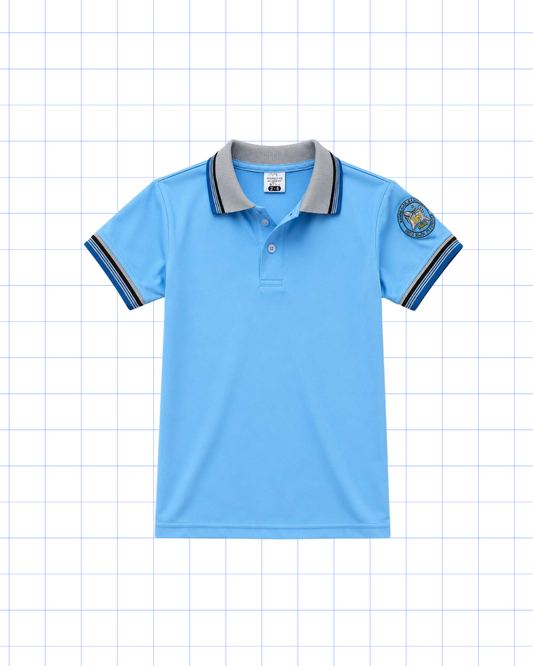 PRIMERO A SEXTO: POLO AZUL CON LOGO