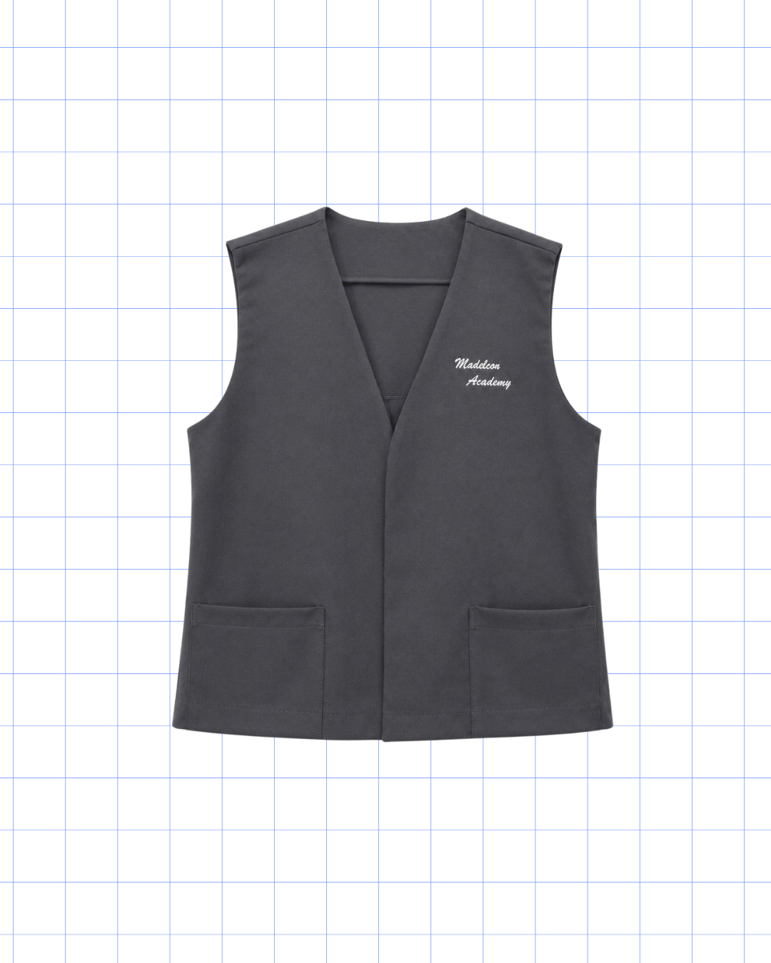 SEPTIMO A DUODECIMO GRADO: CHALECO CHARCOAL GRAY