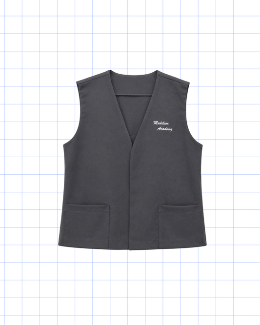 SEPTIMO A DUODECIMO GRADO: CHALECO CHARCOAL GRAY