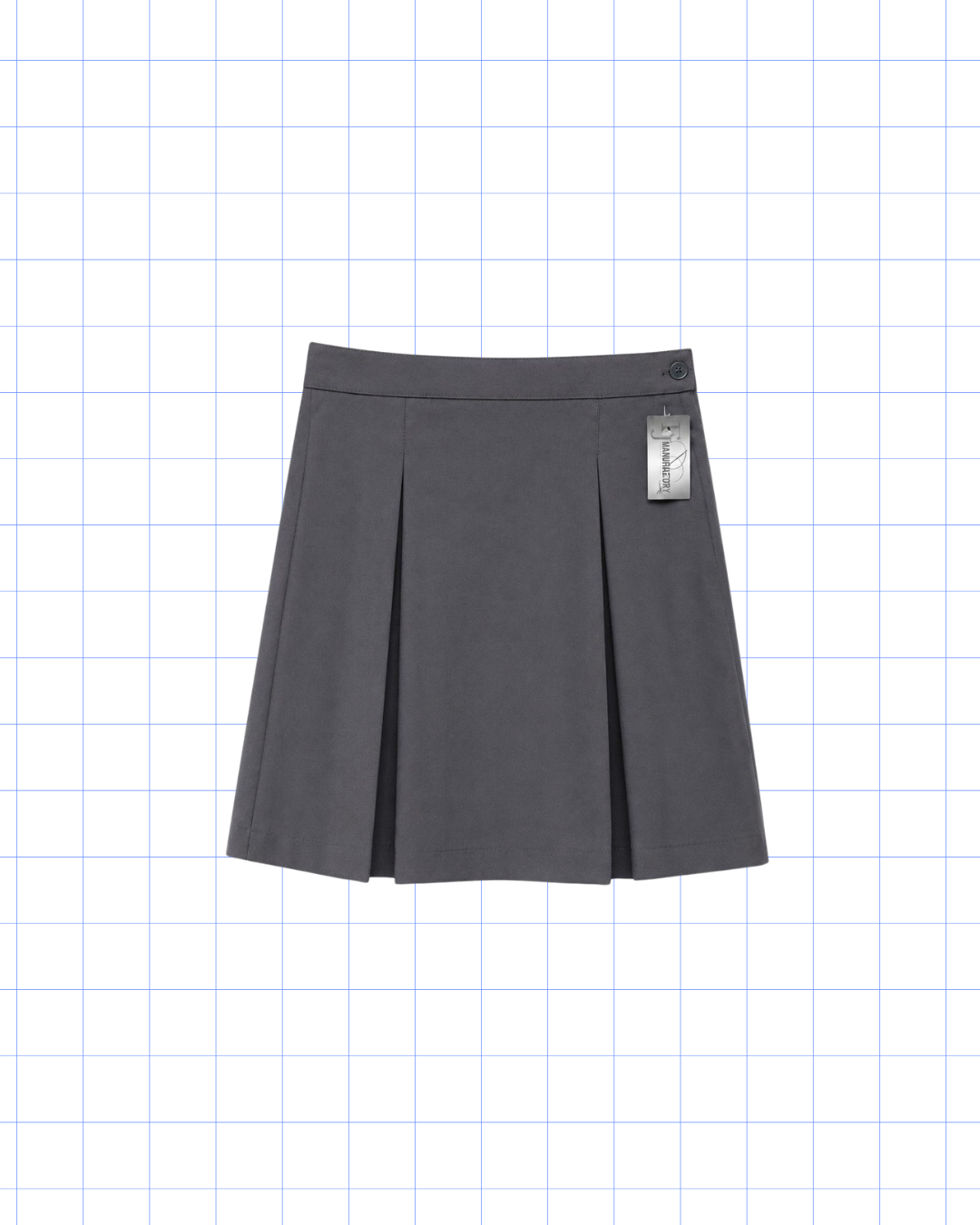 SEPTIMO A DUODECIMO GRADO: FALDA CHARCOAL GRAY