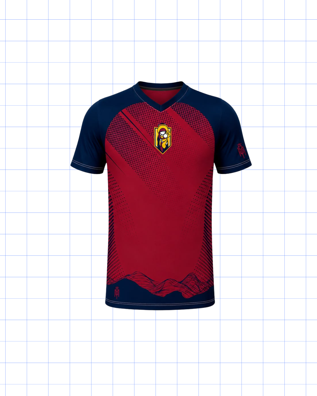KINDER A UNDÉCIMO: CAMISA SUBLIMADA BURGANDY