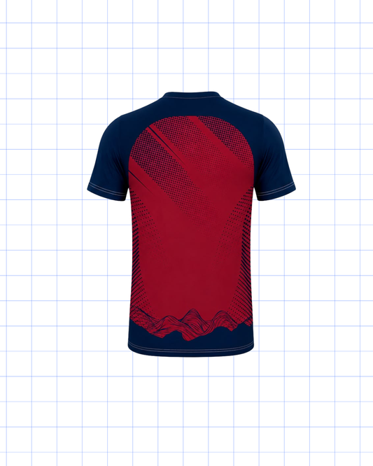 KINDER A UNDÉCIMO: CAMISA SUBLIMADA BURGANDY