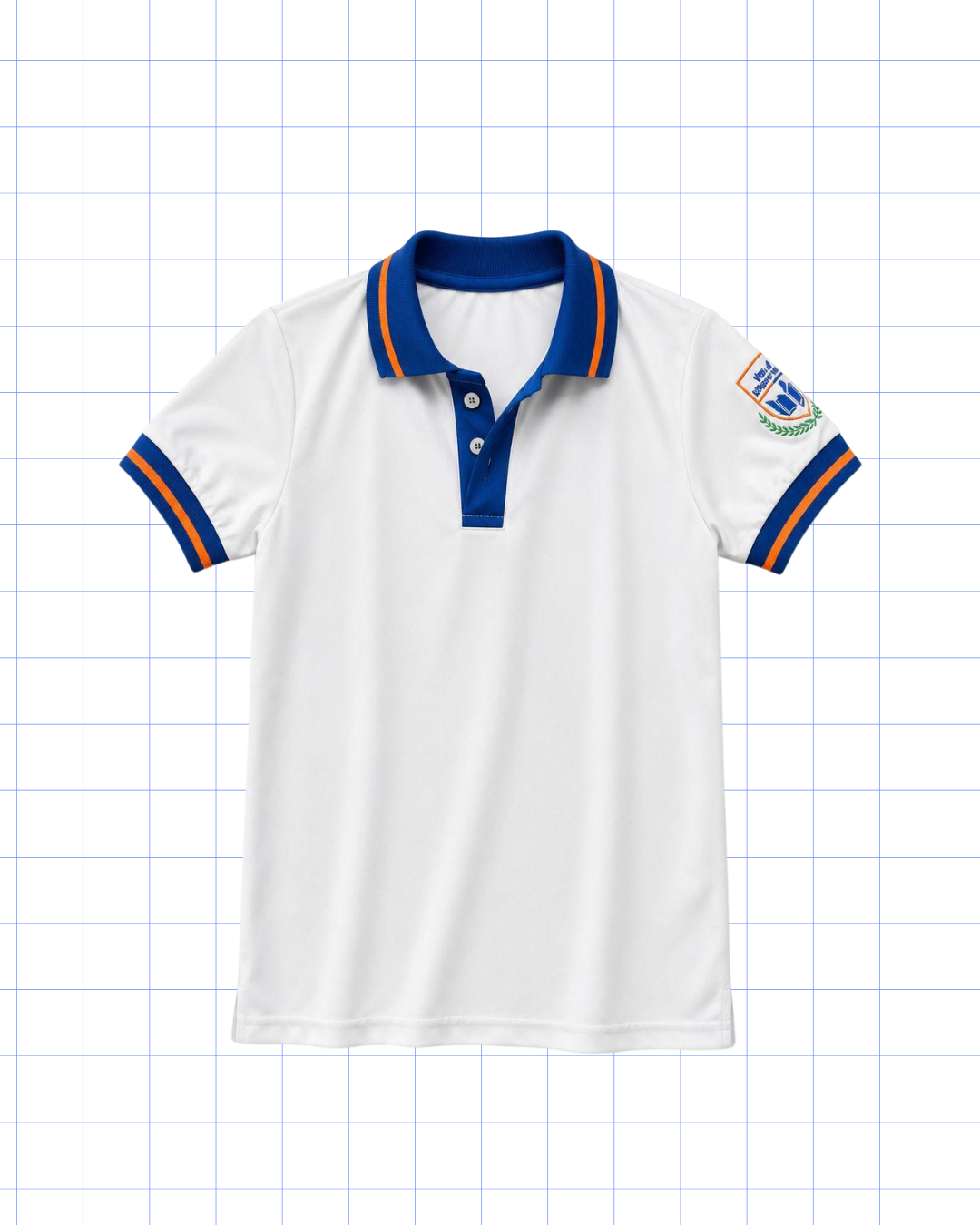 NOVENO GRADO A UNDECIMO: POLO BLANCA CON LOGO