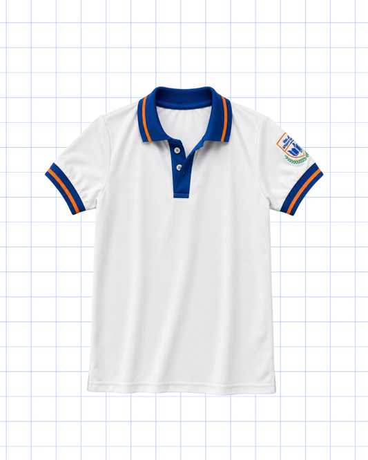 NOVENO GRADO A UNDECIMO: POLO BLANCA CON LOGO