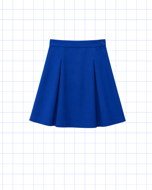 SEXTO A DUODECIMO GRADO:  FALDA ROYAL BLUE